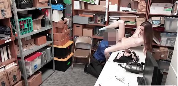  LP officer fucks Talis pussy in office